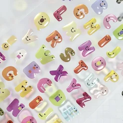 Jelly Alphabet Epoxy Deco Sticker