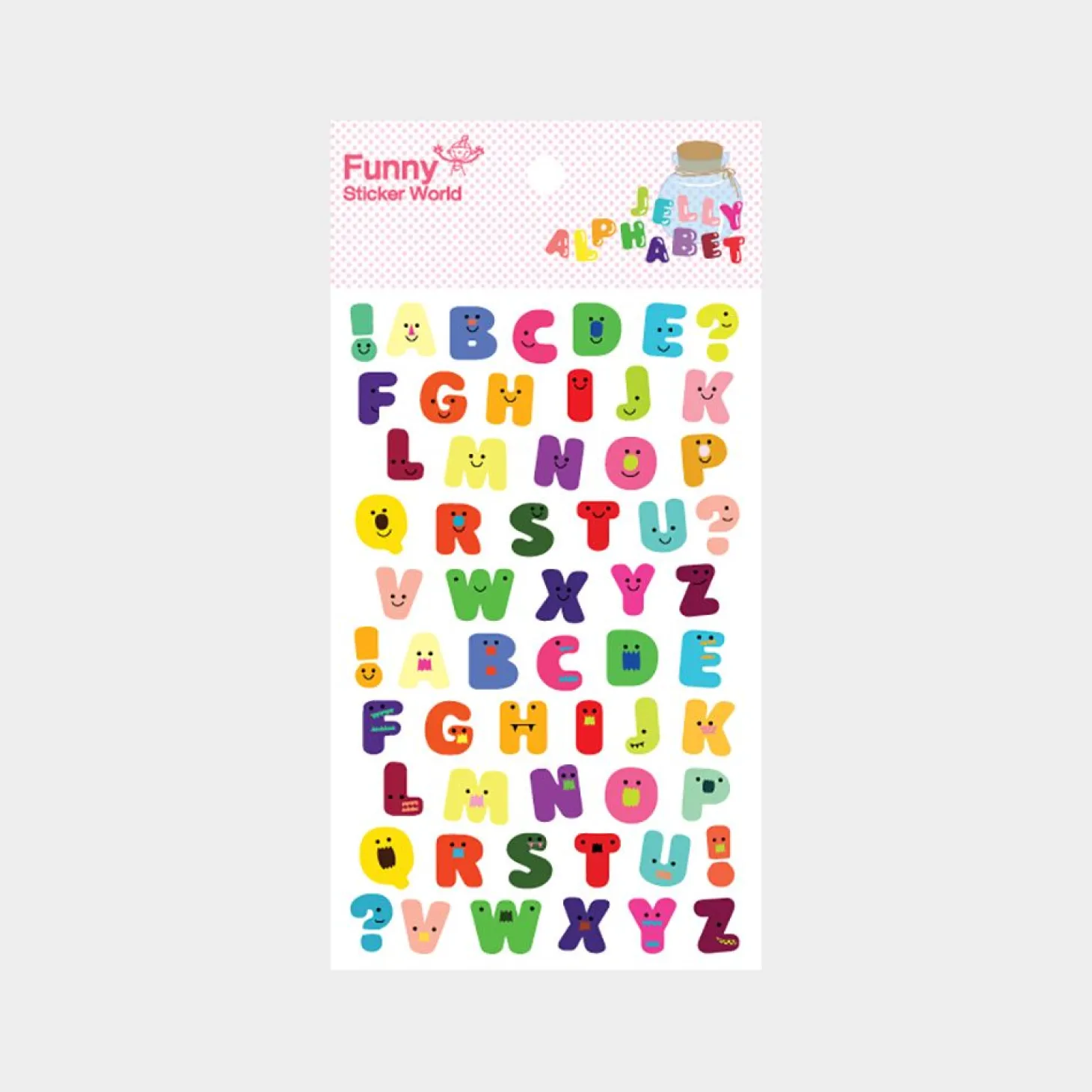 Jelly Alphabet Epoxy Deco Sticker