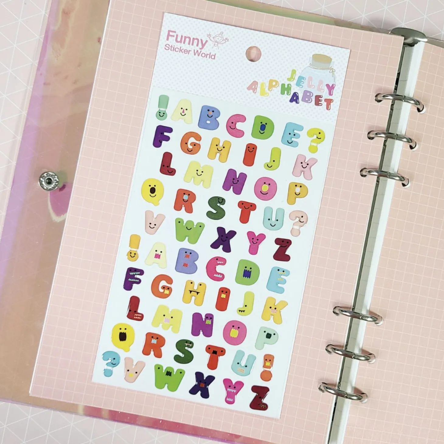 Jelly Alphabet Epoxy Deco Sticker