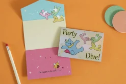 Jelly Bear Hologram Folding Card