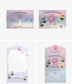 Jelly Bear Hologram Folding Card