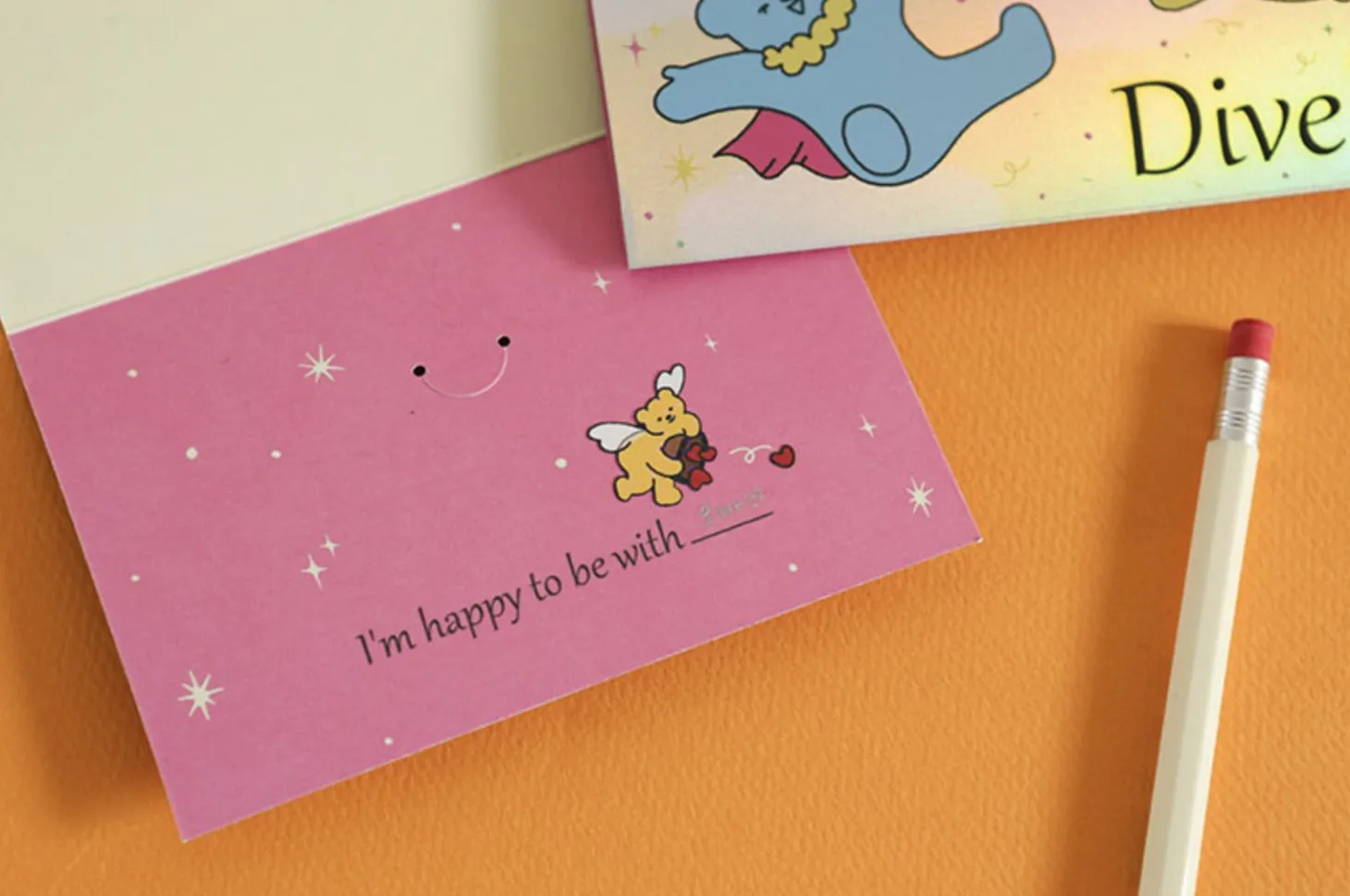 Jelly Bear Hologram Folding Card