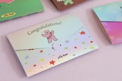 Jelly Bear Hologram Folding Card
