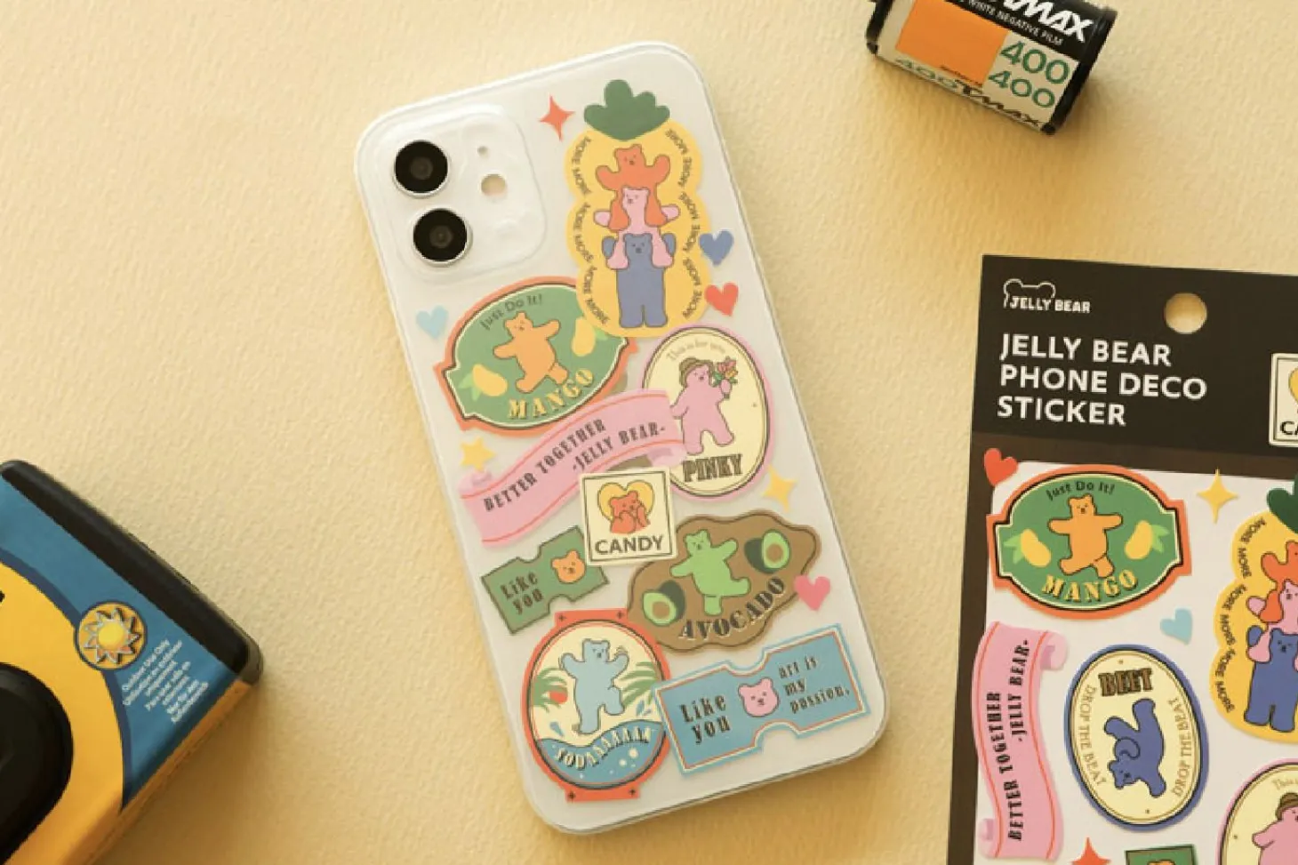 Jelly Bear Phone Deco Sticker v2