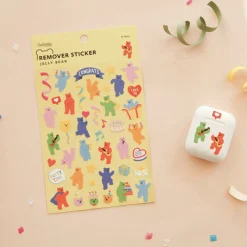 Jelly Bear Removable Sticker
