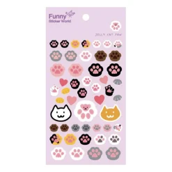 Jelly Cat Paw Puffy Sticker