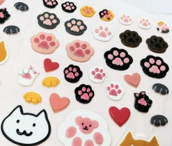 Jelly Cat Paw Puffy Sticker