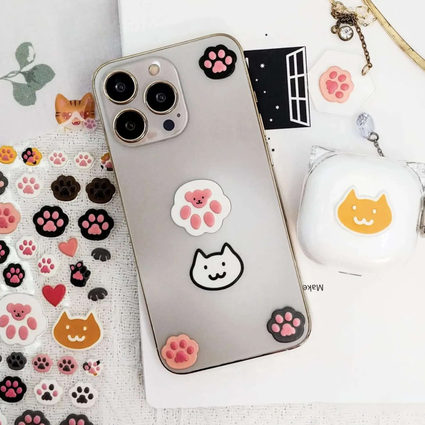Jelly Cat Paw Puffy Sticker