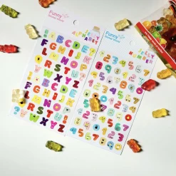 Jelly Number Epoxy Deco Sticker