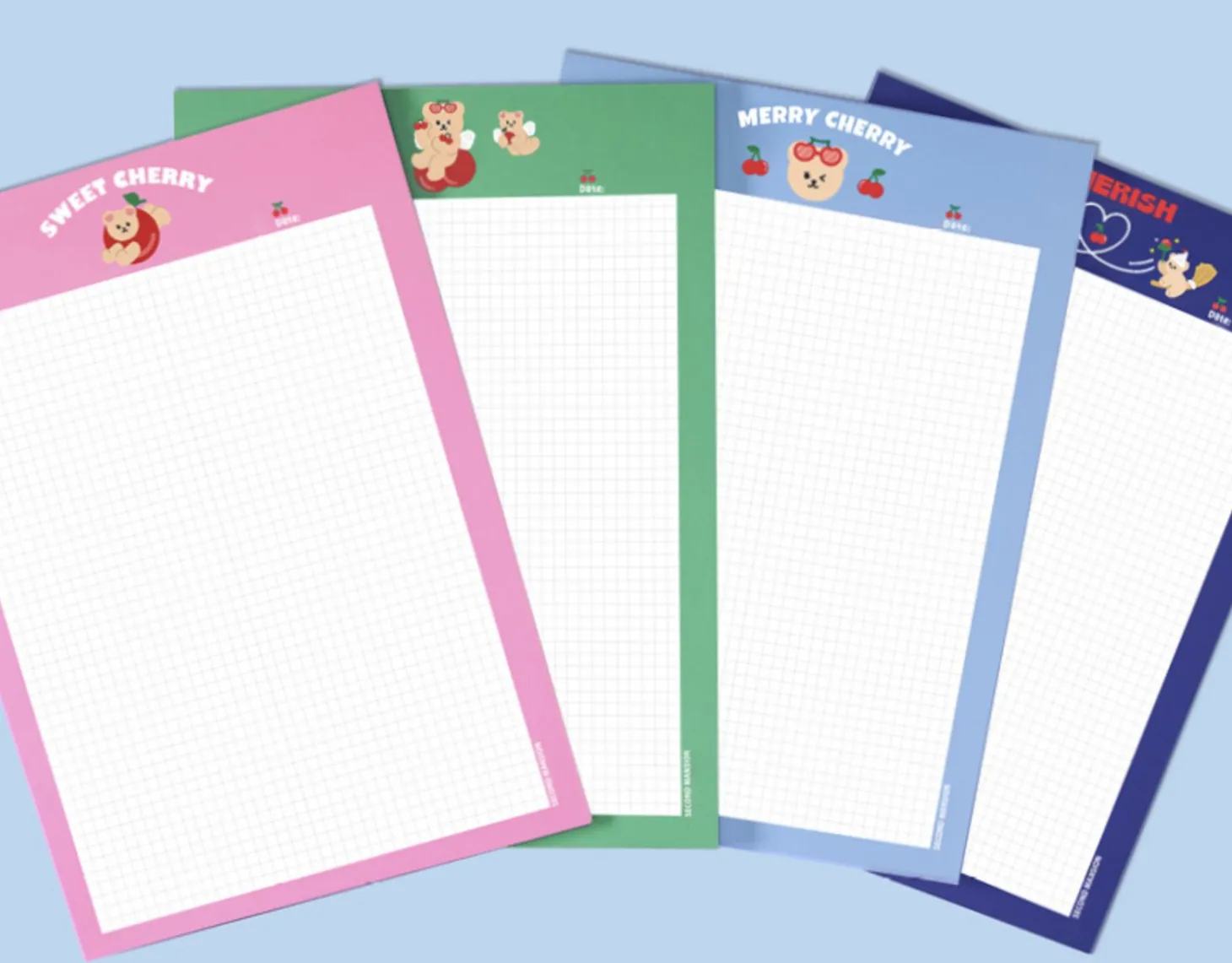 Juicy Bear B5 Grid Notepad