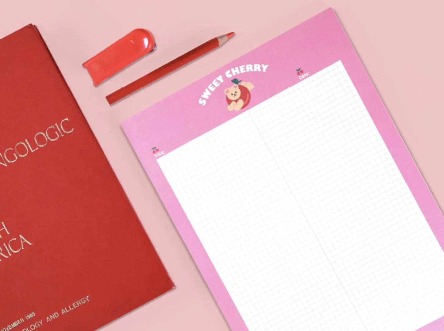 Juicy Bear B5 Grid Notepad