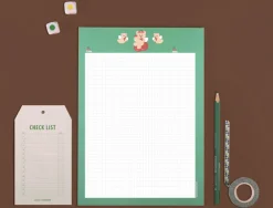 Juicy Bear B5 Grid Notepad