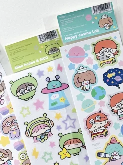Kawaii Alien Research Lab Sticker