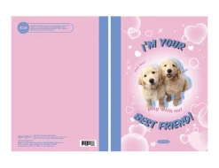 Kawaii Cat & Puppy Lined Notebook