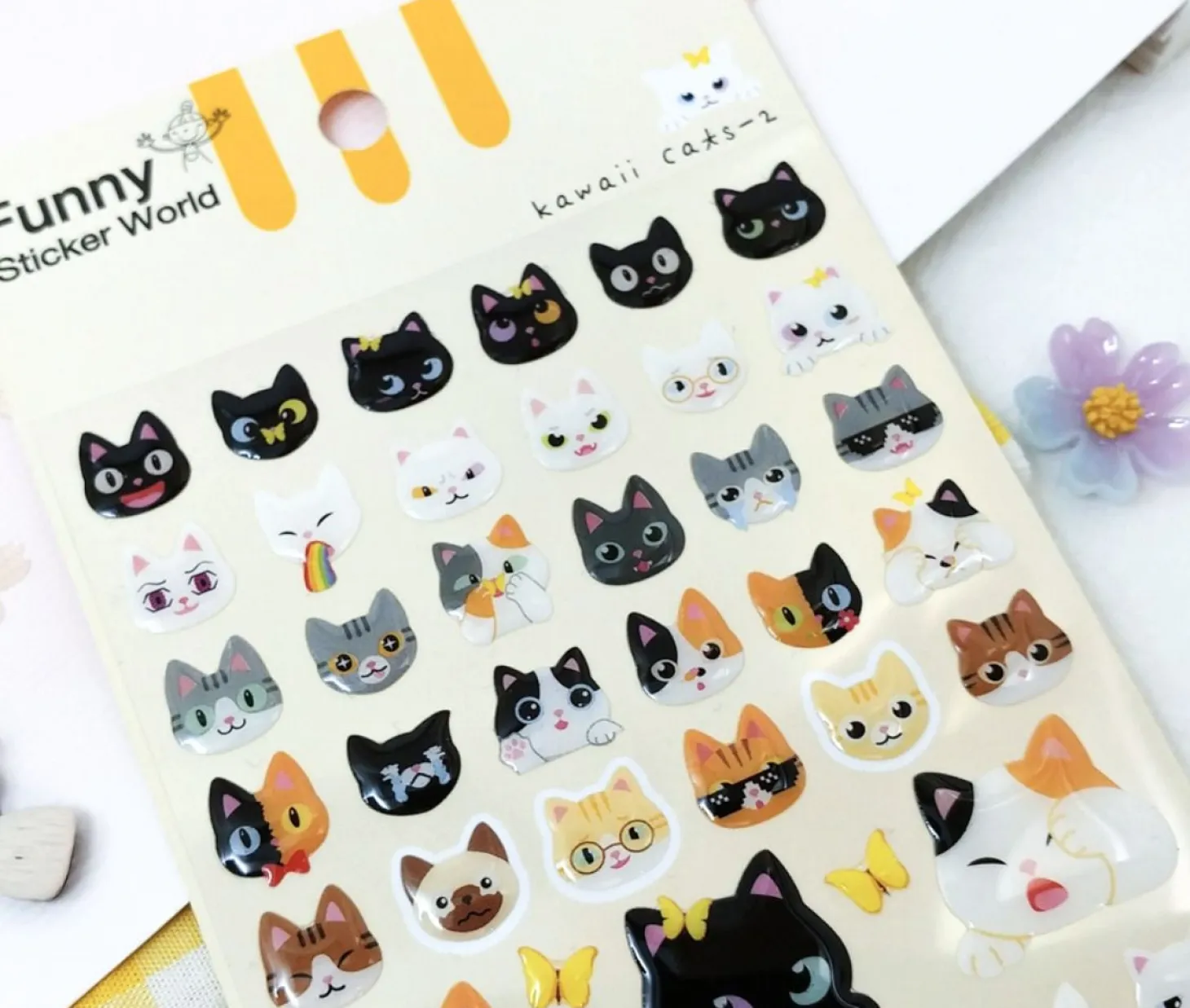 Kawaii Cats Emoji Sticker