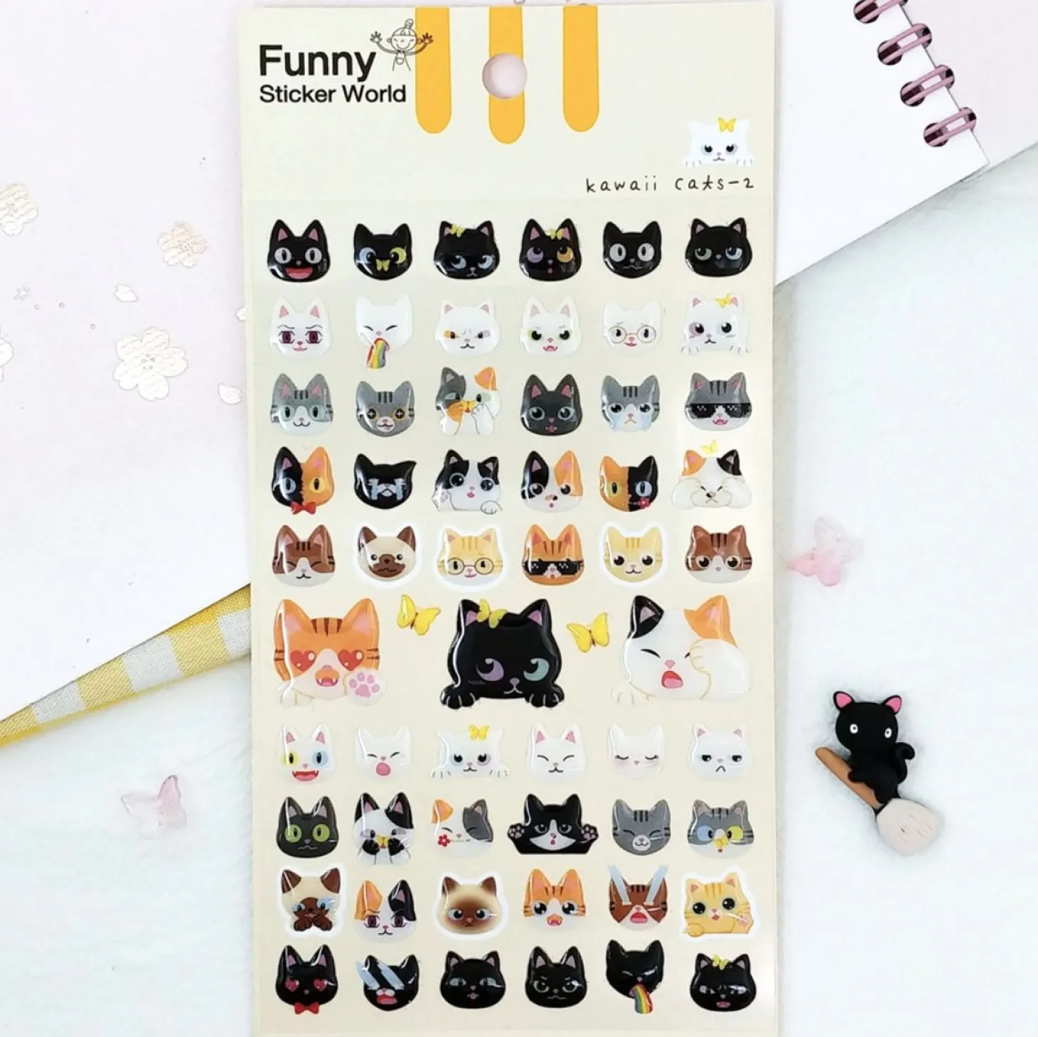 Kawaii Cats Emoji Sticker
