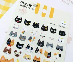 Kawaii Cats Emoji Sticker