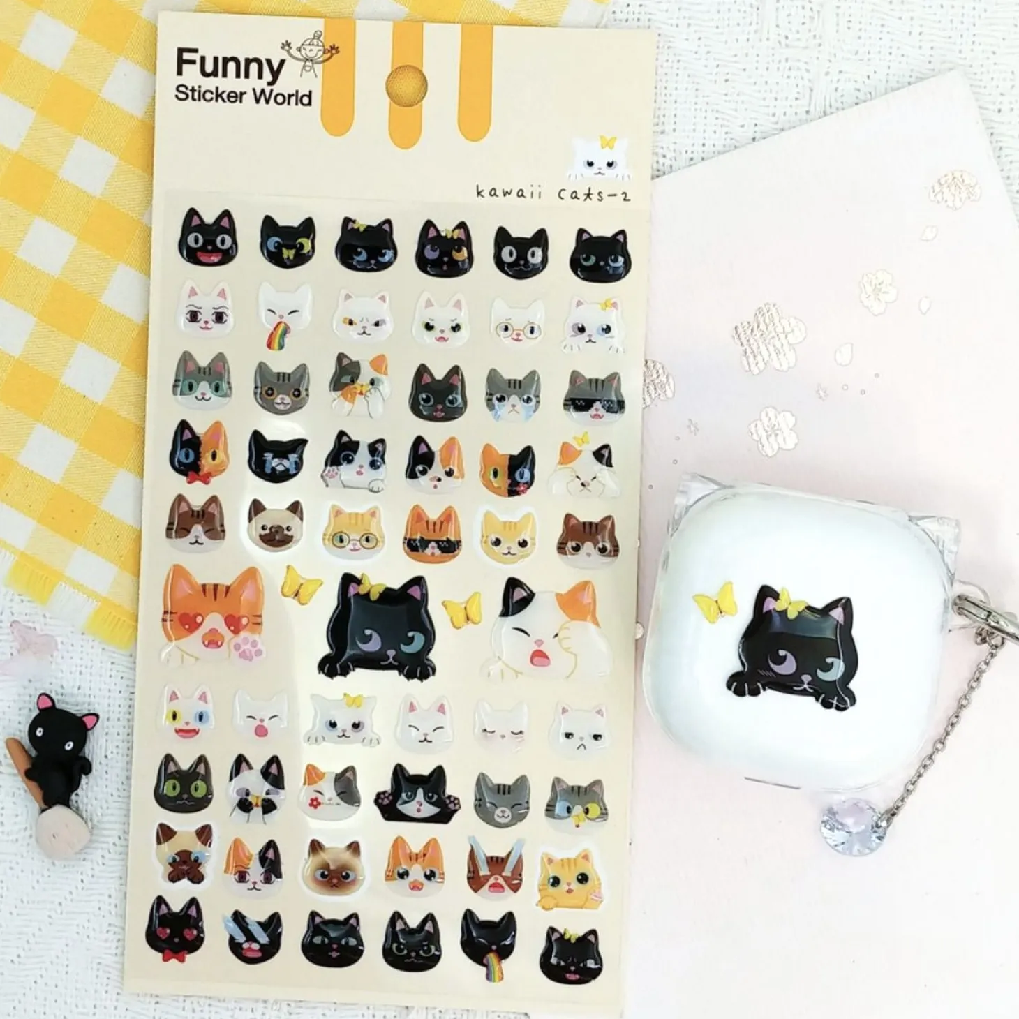 Kawaii Cats Emoji Sticker