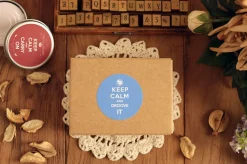 Keep Calm Round Deco Sticker Set