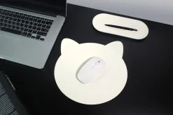 Kitty Vegan Leather Mouse Pad