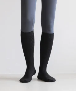 Knit Mesh Knee-high Women Socks