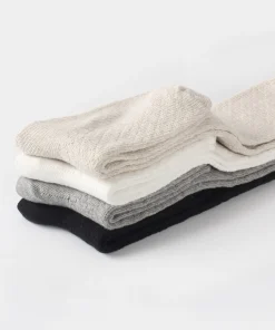Knit Mesh Knee-high Women Socks