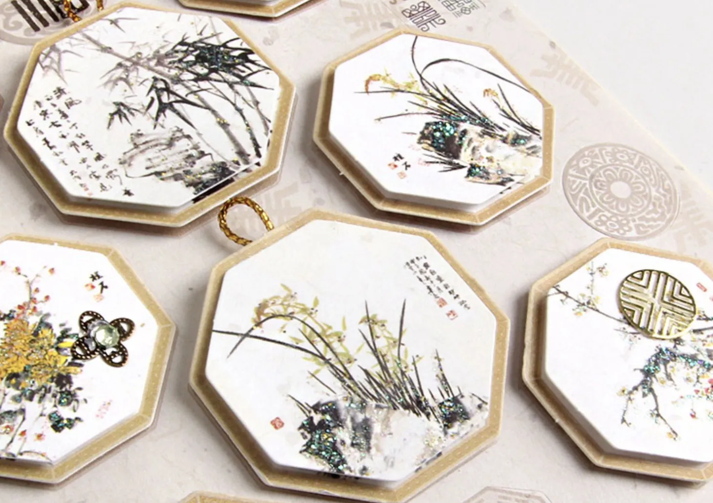 Korean Traditional 3D Deco Sticker