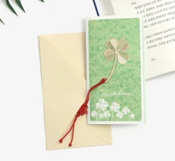 Korean Traditional Gold Bookmark & Card