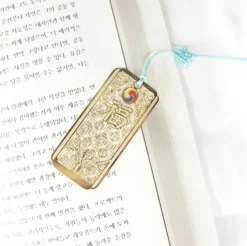 Korean Traditional Gold Bookmark & Card
