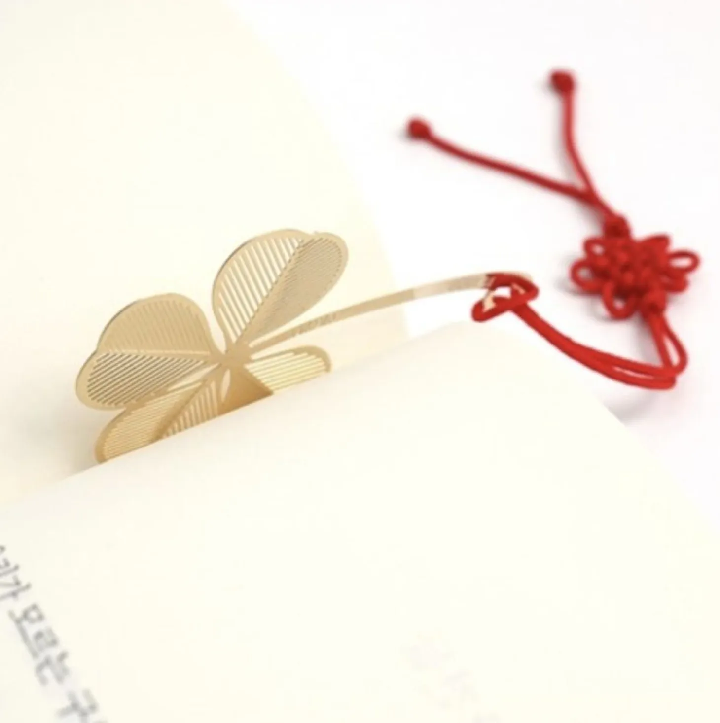 Korean Traditional Gold Bookmark & Card