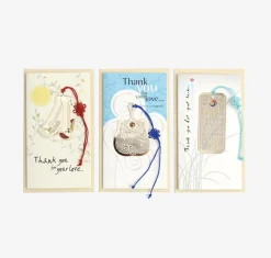 Korean Traditional Gold Bookmark & Card