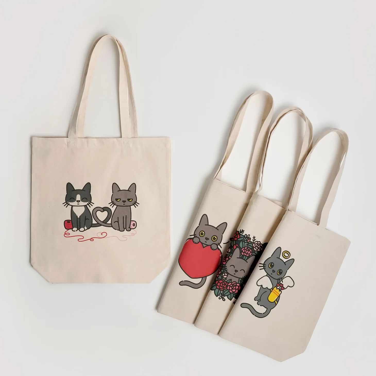 Lana Cat Love Tote Bag