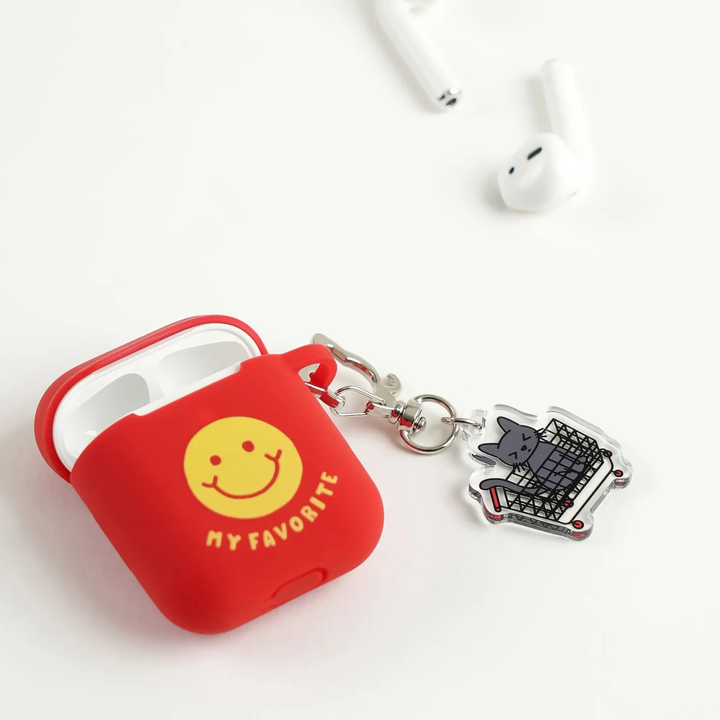 Lana Cat Pose Acrylic Key Ring