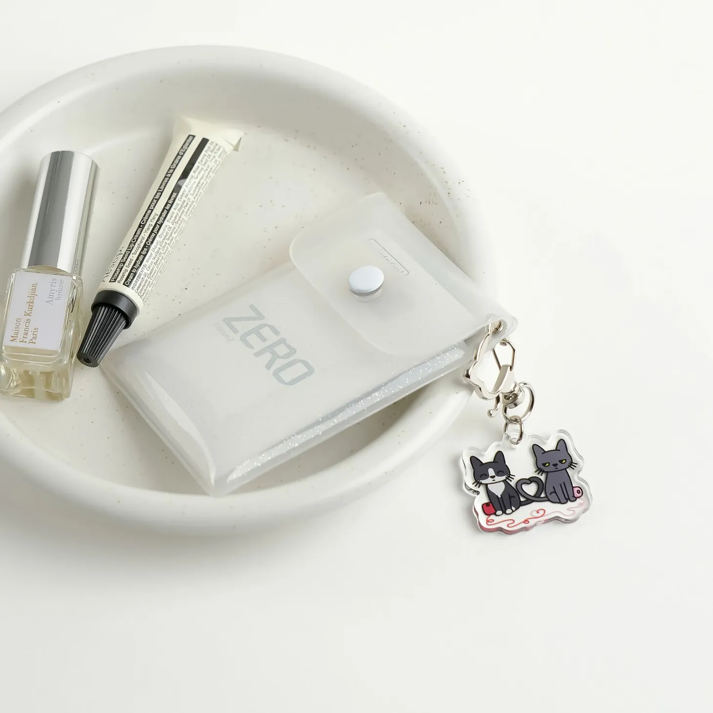 Lana Cat Pose Acrylic Key Ring
