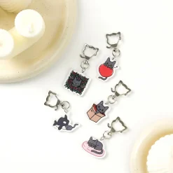 Lana Cat Pose Acrylic Key Ring