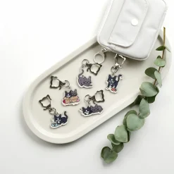 Lana Cat Pose Acrylic Key Ring v2