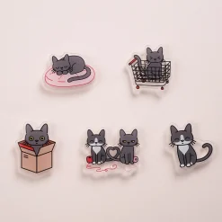 Lana & Tuxedo Cat Acrylic Magnet