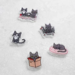 Lana & Tuxedo Cat Acrylic Magnet