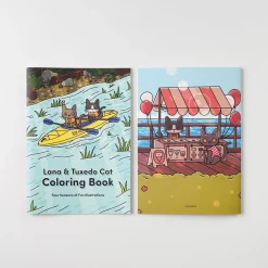 Lana & Tuxedo Cat Coloring Book