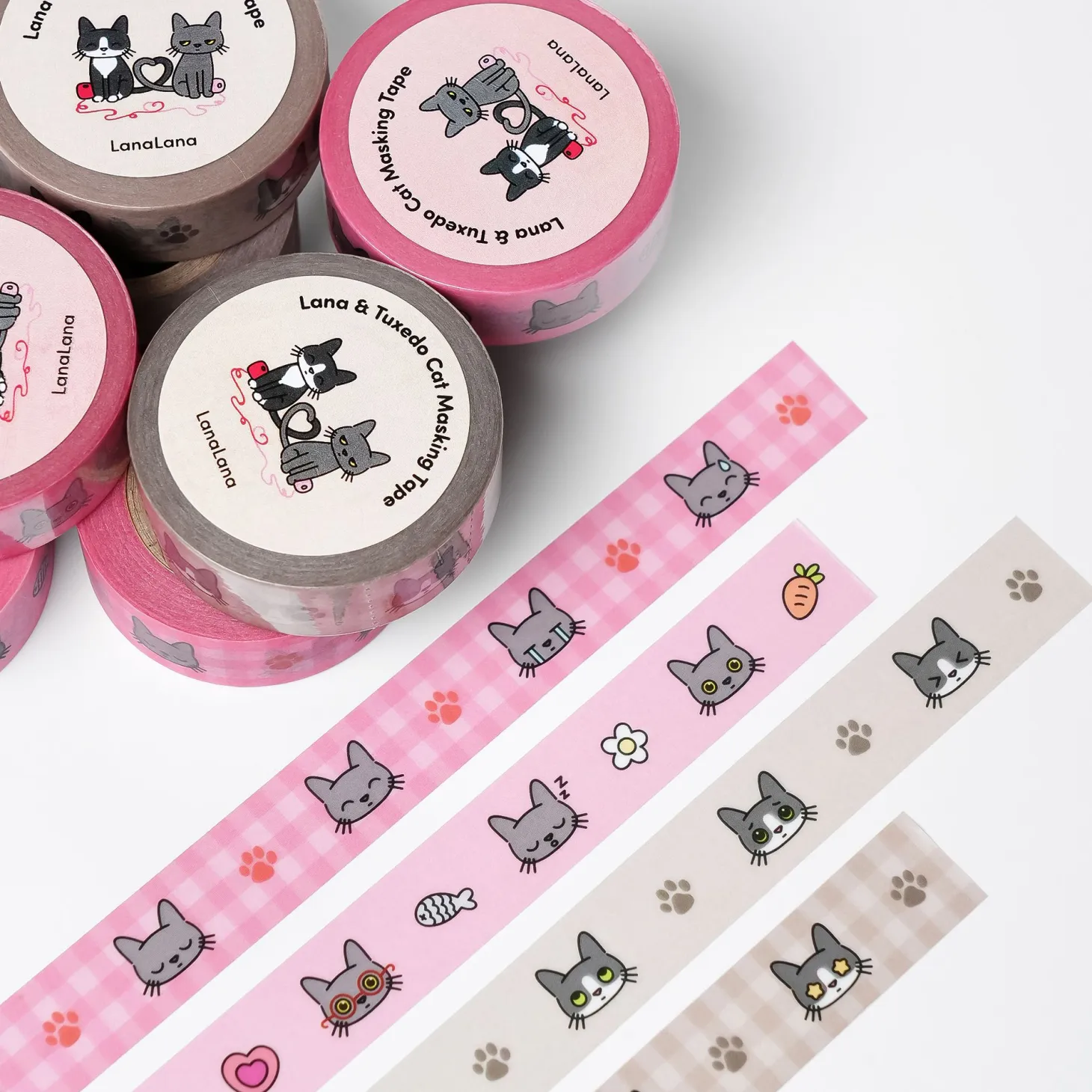 Lana & Tuxedo Cat Masking Tape