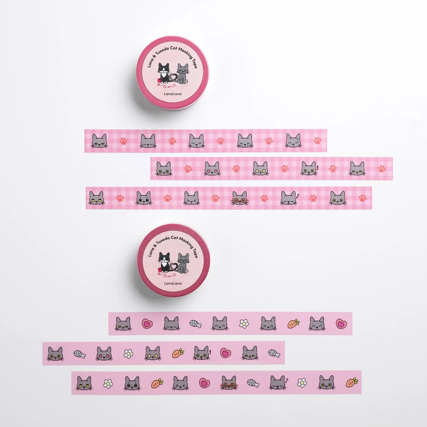 Lana & Tuxedo Cat Masking Tape
