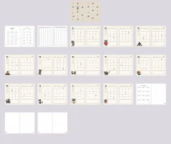 2026 Lana & Tuxedo Cat Monthly Planner