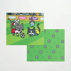 Lana & Tuxedo Cat Soccer Screen Cloth