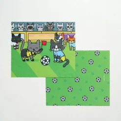 Lana & Tuxedo Cat Soccer Screen Cloth