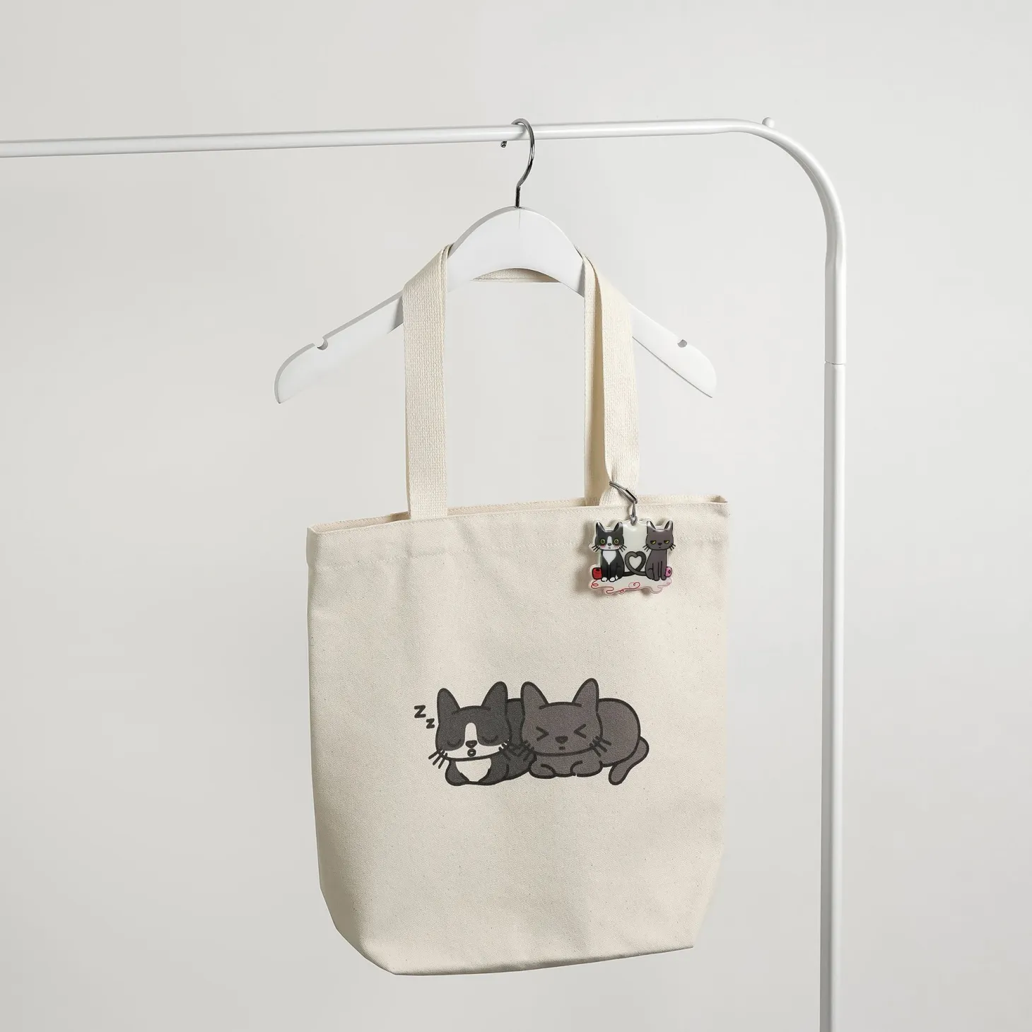 Lana & Tuxedo Cat Soft Travel Tag