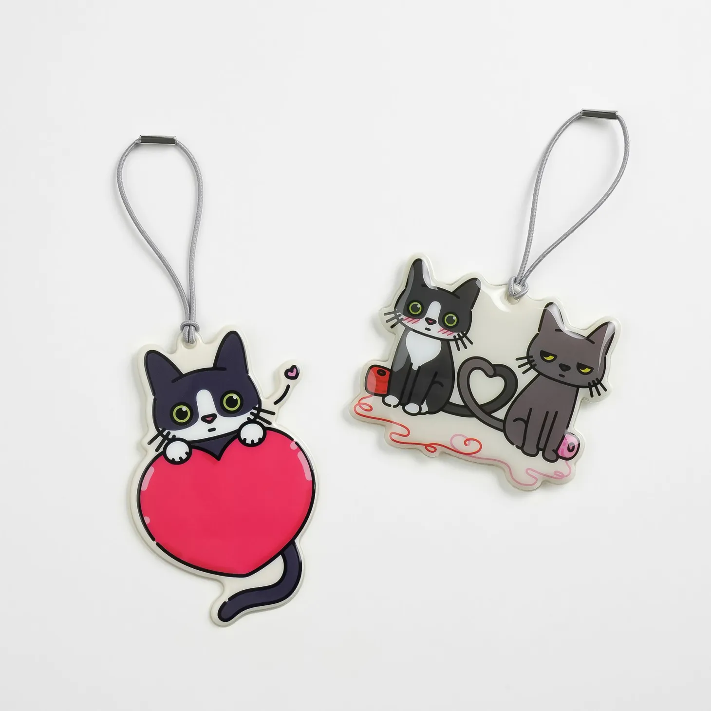 Lana & Tuxedo Cat Soft Travel Tag
