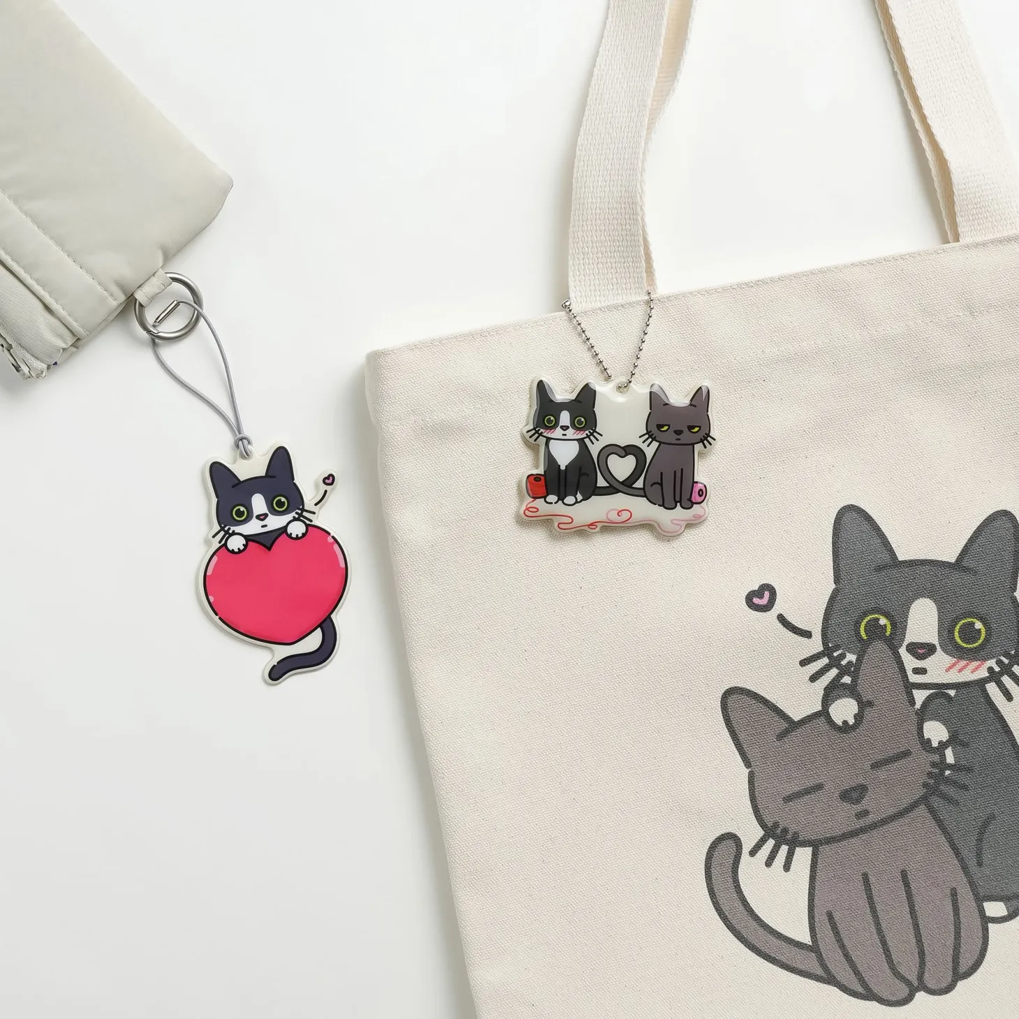 Lana & Tuxedo Cat Soft Travel Tag