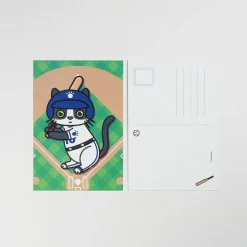 Lana & Tuxedo Cat Sports Postcard
