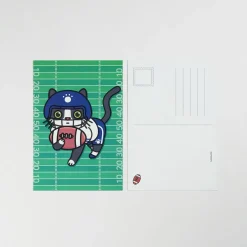 Lana & Tuxedo Cat Sports Postcard