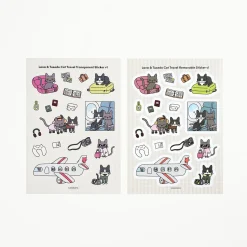Lana & Tuxedo Cat Travel Sticker
